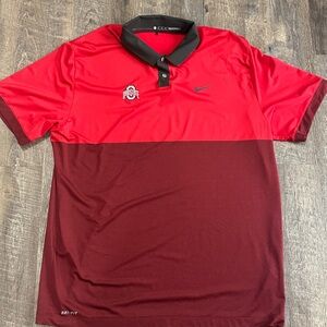 Nike Dri-Fit Tiger Woods Collection Ohio State University Athletic Men’s Polo XL